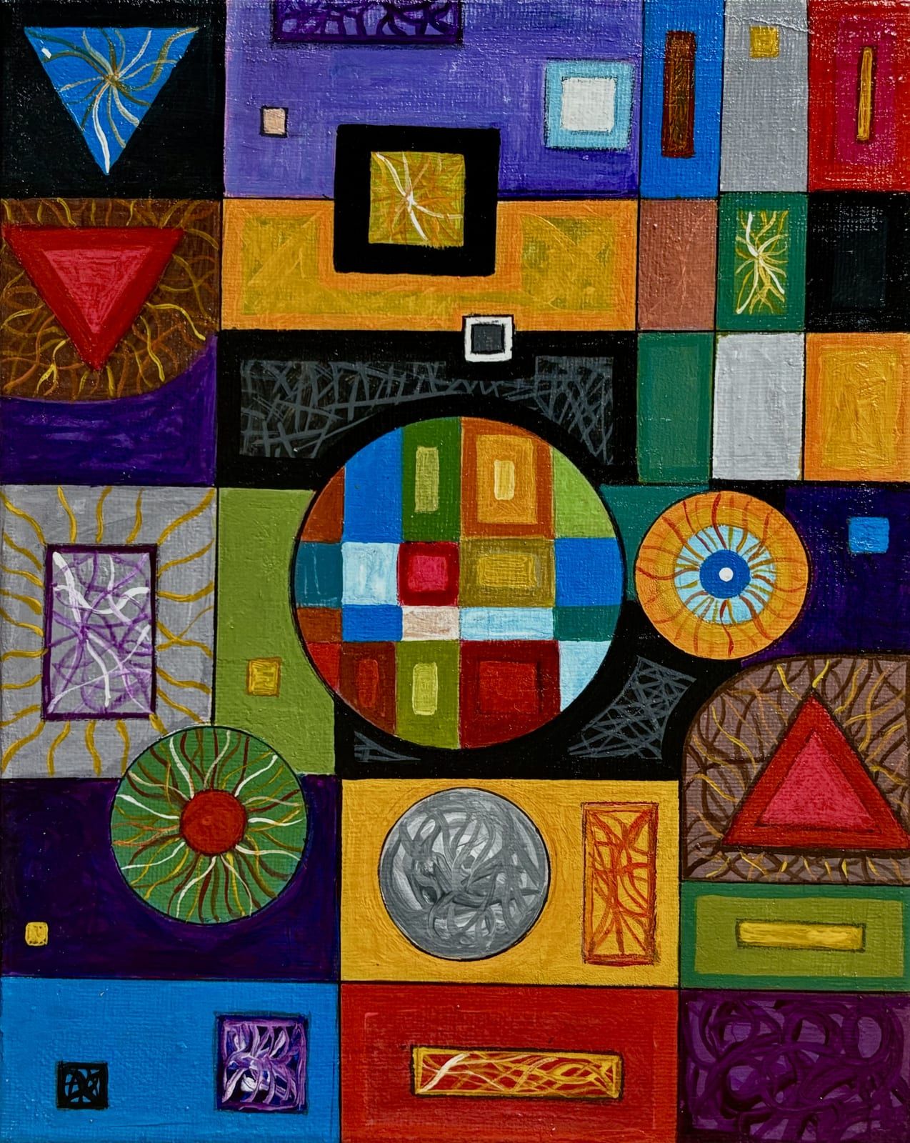 Mapa de Soles, Acrylic on canvas